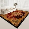 thumbnail image 1 of Chinese Retro Festive Style Luxury Carpets for Living Room Red Decoration Home Bedroom Decor Non-slip Large Rug Washable Mat, 1 of 5