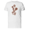 thumbnail image 1 of Chinese Rooster And Flowers T-Shirt Men -Image by Shutterstock, Male Large, 1 of 2