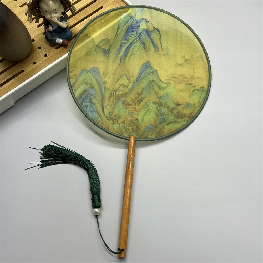 Double Sided Wooden Hand Fan – Panda Print Design – Party Decoration Or Gift