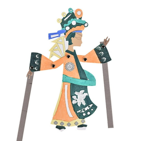 Chinese Shadow Puppet Toy, Children's Toys Making Materials Package,Fairytale Shadow Puppet Model Toys Traditional Shadow Puppetry DIY Making Accessories for Kids