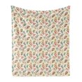 thumbnail image 1 of Chinese Soft Flannel Fleece Throw Blanket, Funny Doodle Animals of Chinese Zodiac New Year Such as Goat Monkey Dog, Cozy Plush for Indoor and Outdoor Use, 50" x 70", Multicolor, by Ambesonne, 1 of 5
