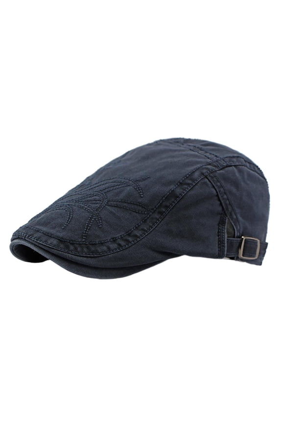 Chinese Style Beret Women's Cotton Embroidered British Retro Artistic Peaked Cap Sun Protection Sun Shade Forward Hat Men's Fashion