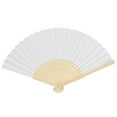 thumbnail image 1 of Chinese Style Blank Folding Hand Held Bamboo Paper Pocket Fan DIY Craft Gift, 1 of 8