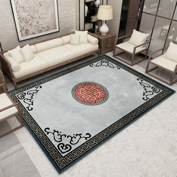Chinese Style Carpets for Living Room Sofas ration Large Area Rugs Bedroom Design Rug Anti-skid Floor Mats Bay Window Mat