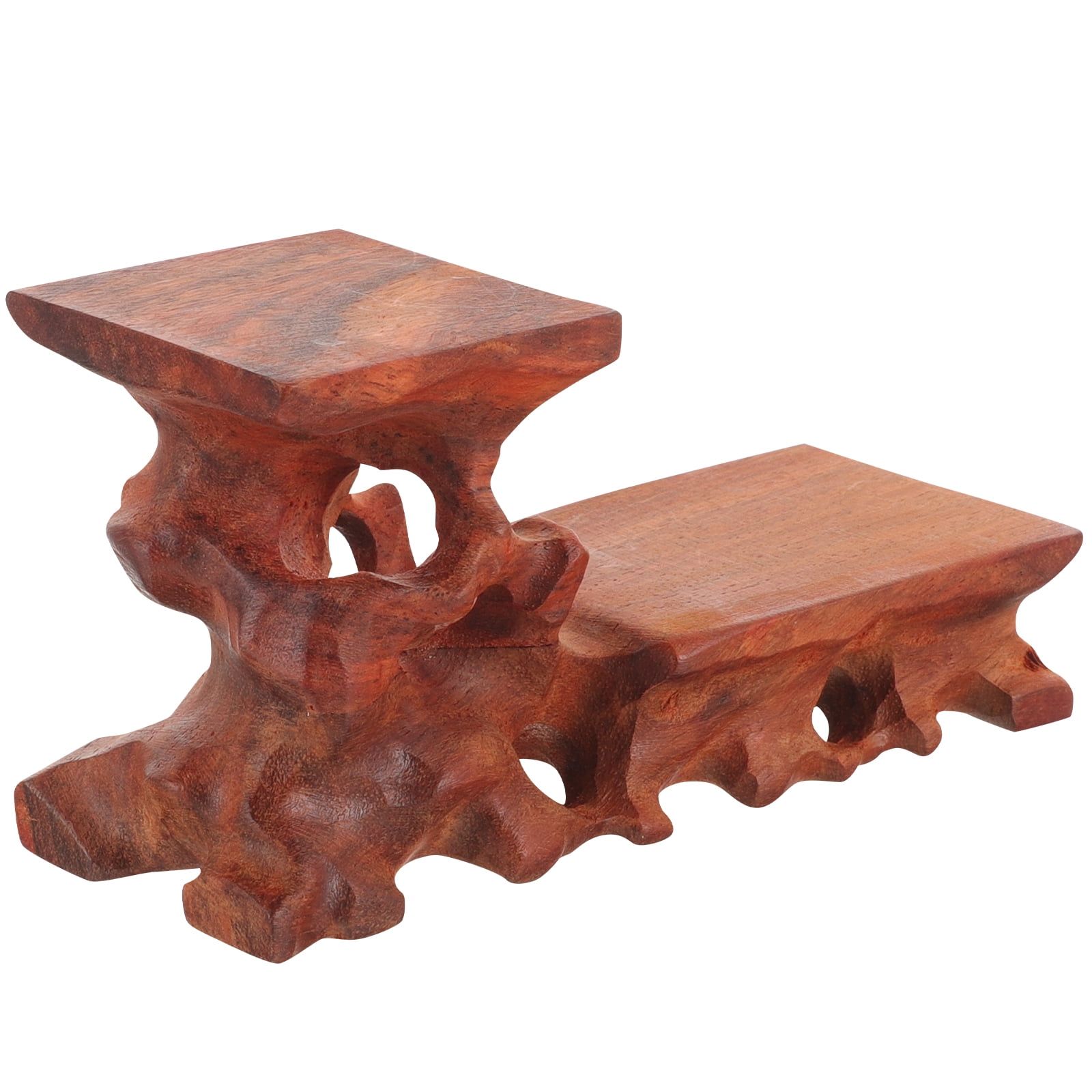 Chinese Style Display Stand Statue Office Decor Home Décor Shelf Square