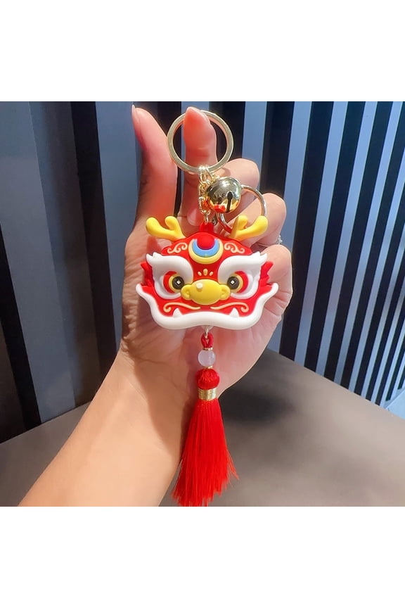 Chinese Style Dragon Keyring Fashionable Cartoon Dragon Key Chain Chinese Zodiac Dragon Keychain