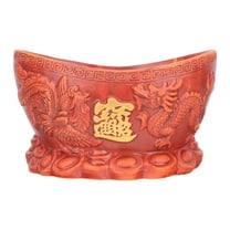 Chinese Style Embossed Ceramic Flower Pot Indoor Plant Container 1 Set