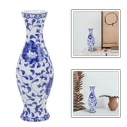 Blue and White Ceramic Vase Set for Decoration with Exquisite Design and Craftsmanship Multi Color