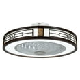 thumbnail image 1 of Chinese Style LED Ceiling Fan Light Dimmable Lamp semi Flush Mount W/ Remote Control 3 Speed, 1 of 10