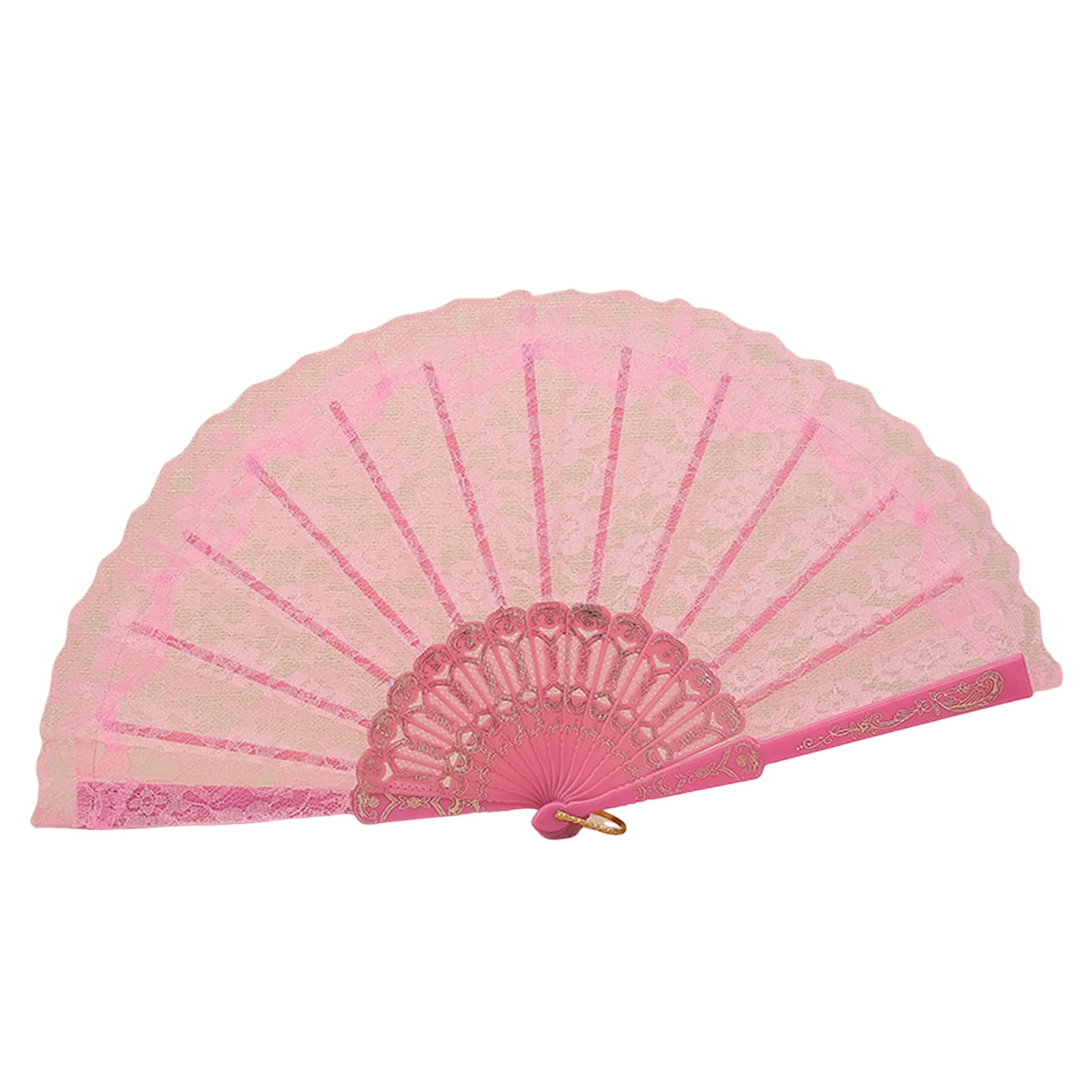 Ergonomic Grip Lacing Devices For Small Developing Hands Reference: Chinese Style Lace Folding Fan Plastic Traditional Flower Patterns Hand