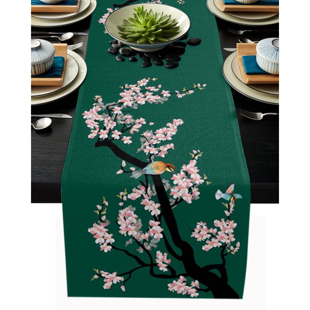 Chinese Style Landscape Painting Ink Painting Table Runner Home Wedding