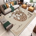 thumbnail image 1 of Chinese Style Living Room Rug with Flower Bird Painting Pattern Carpet Lounge Soft Carpet Waterproof, 1 of 5