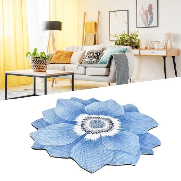 Chinese Style Lotus Floor Mat for Bedroom, Kitchen, and Bathroom