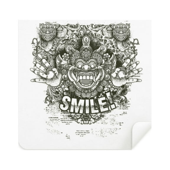 Chinese Style Monster Glasses Cloth Screen Cleaner Suede Fabric 2 Pack