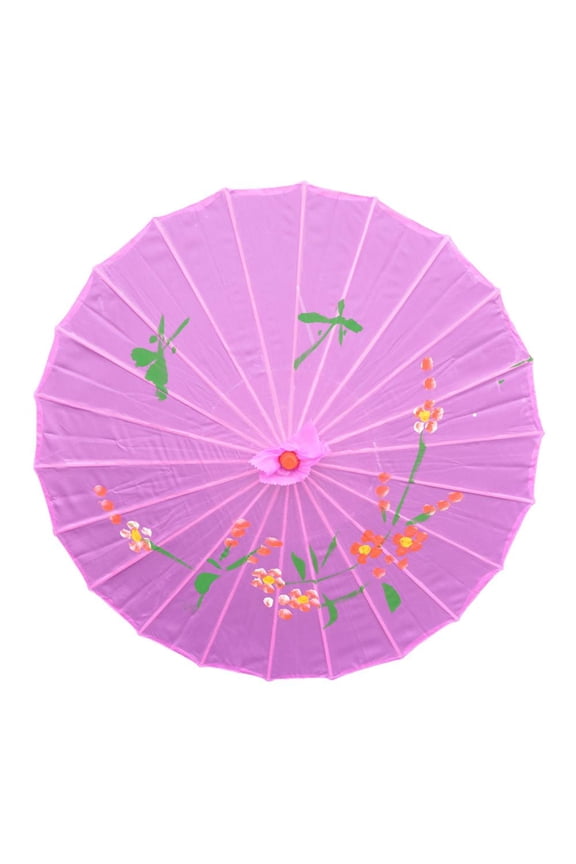 Chinese Style Oil Paper Umbrella for Asian - Themed Decor and Wedding or Dance Accessories, Made of Bamboo and Silk