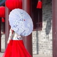 thumbnail image 1 of Chinese Style Oiled Paper Umbrella 70cm for Costumes Music Festivals Cosplay Style I, 1 of 8
