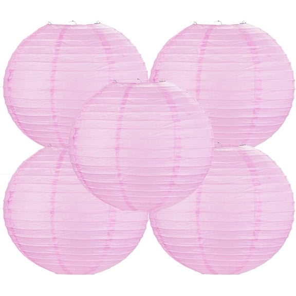 Chinese Style Paper Lanterns, Set of 5, Suitable for Party Decoration