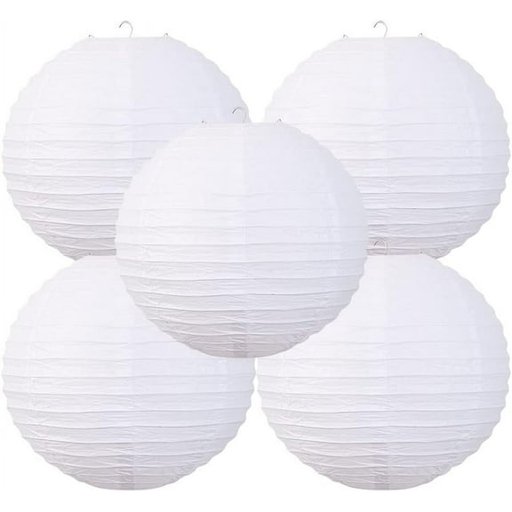 Chinese Style Paper Lanterns, Set of 5, Suitable for Party Decoration
