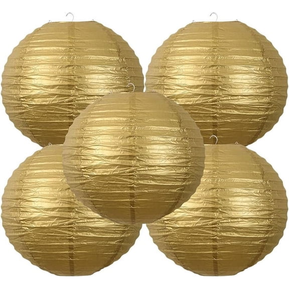 Chinese Style Paper Lanterns, Set of 5, Suitable for Party Decoration