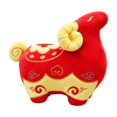 Chinese Style Sheep Stuffed Animal, 18.81 Inch Soft Plush Toys with Red ...