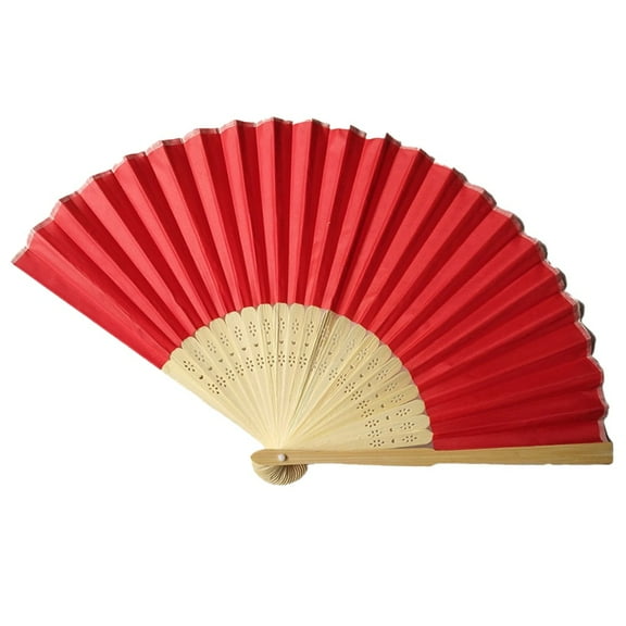 Chinese-Style Silk Small Fan Single-Sided Silk Blank Folding Fan Handmade Gift