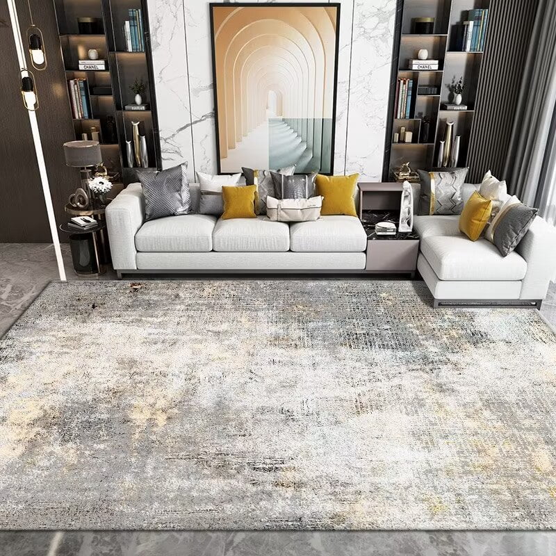 Chinese Style Splash-ink Large Living Room Carpet Abstract Luxury Lint ...