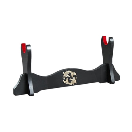Chinese Style Wooden Stand, Desktop Storage Rack, Horizontal Decorative Support, Wooden Frame, Hanger Bracket for Office Dojo Decor 1 Layer