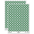 thumbnail image 1 of Chinese Symbol Shou Longevity 200+ Round Stickers - Dark Green - Matte Finish - 0.50" Size, 1 of 3