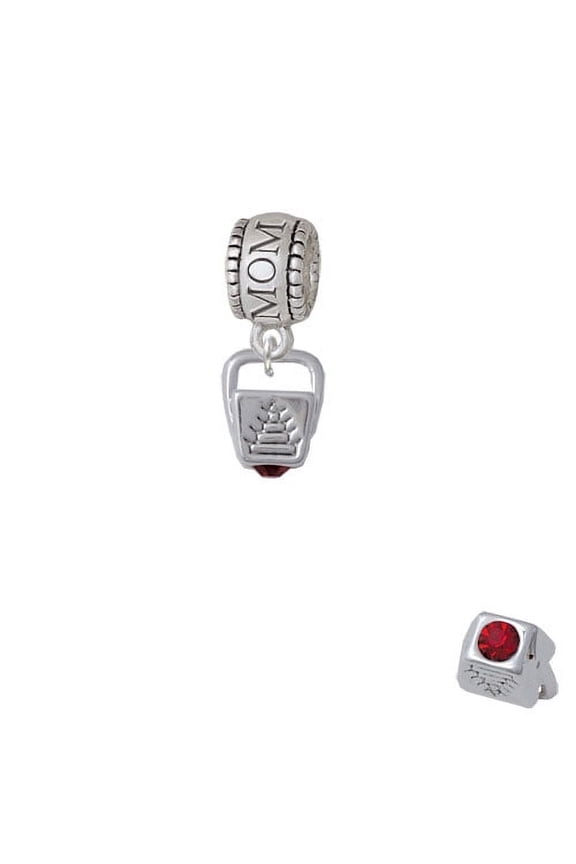 Chinese Take Out Box with Crystal - Mom Charm Bead
