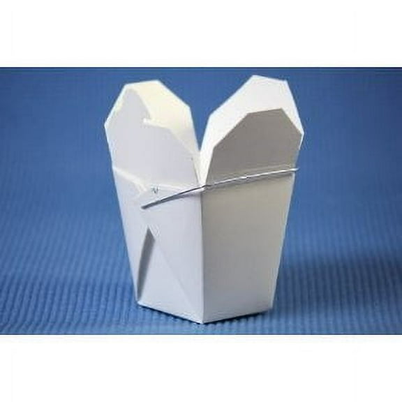 Chinese Take Out Food Boxes: 8 Oz. (1/2 Pint) Lot of 150 - White