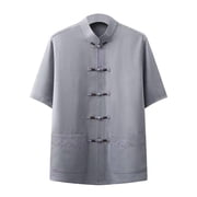 Mens Mandarin Collar Shirts Casual and Dress