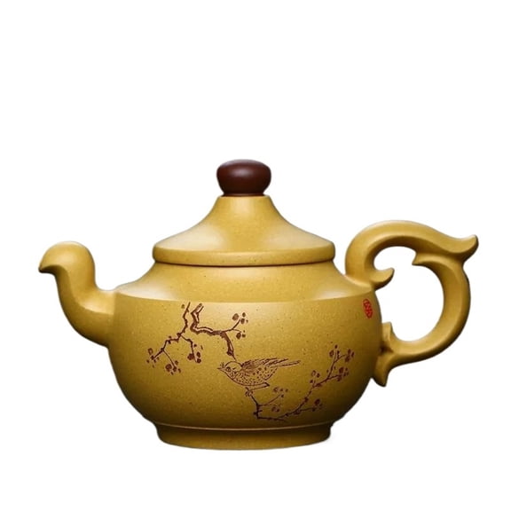 Chinese Tea Ceremony Customized Gifts Yixing Handmade Tea Pot Golden Section Mud Purple Clay Teapot Beauty Kettle 250ml