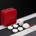 thumbnail image 1 of Chinese Tea Cup Ceramic Porcelain Portable Travel Tea Pot And Cup Set Kung Fu Tea Set Tea Ceremony Set, 1 of 6