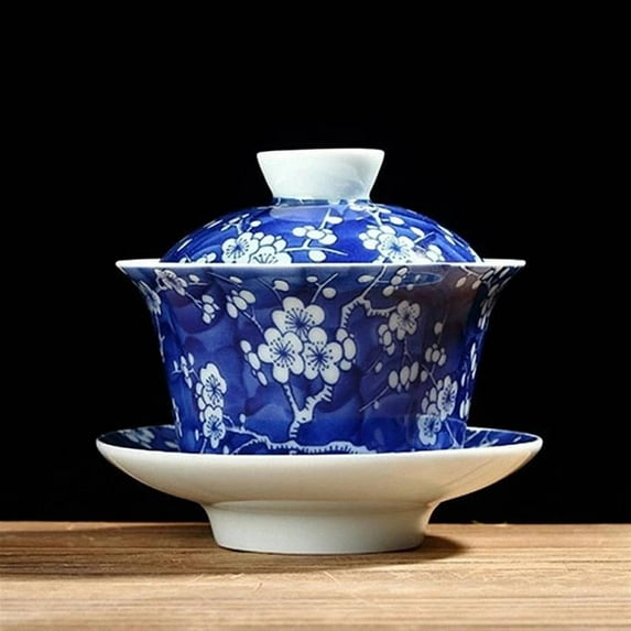 Chinese Tea Service Porcelain Tea Cup Teapots Cup And Saucer Blue And White Ceramic Gaiwan Vintage Kung Fu Tea Sets