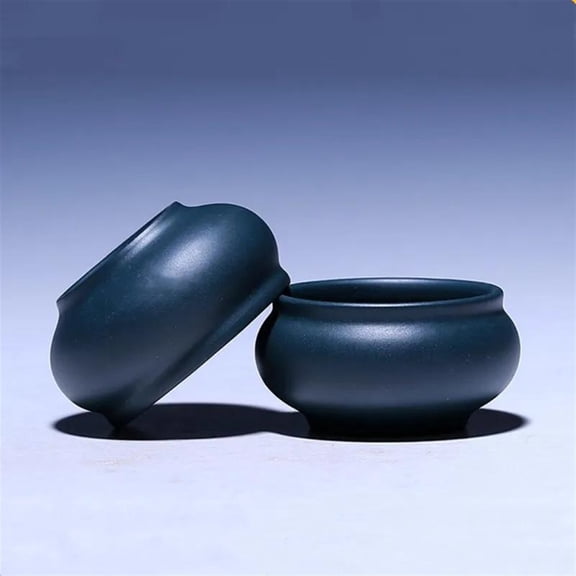 Chinese Tea Set Authentic Azure Mud Tea Bowl Master Cup 45ml 2 Pcs/set Yixing Handmade Purple Clay Teacup Travel Meditation Cup