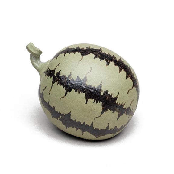 Chinese Tea Set Decoration Tea Figurine Crafts Creativity Handmade Purple Clay Tea Pet Bionic Watermelon
