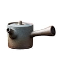 thumbnail image 1 of Chinese Teapot, side handle Rough Ceramic Vintage Kung Fu Tea Set with filter kettle coffee pot Handmade Japanese teapot tea pot durable, 1 of 7
