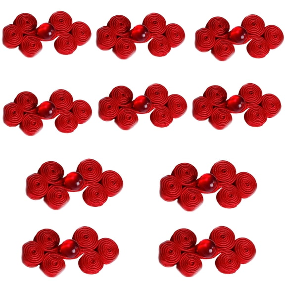 Chinese Traditional Frog Button Sewing Crafted Frog Buttons Sew On for Handcraft Cheongsam Embellishment