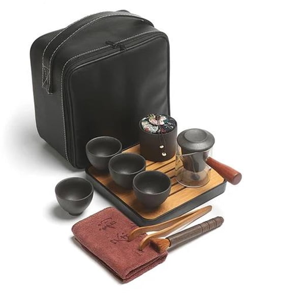 Chinese Travel Kung Fu Tea Set Ceramic Portable Teapot Porcelain Teaset Gaiwan Tea Cups Tea Set