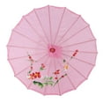 thumbnail image 1 of Chinese Umbrella Art Decor Painted Parasol For Wedding Party Oil Paper Umbrella(Pink), 1 of 8