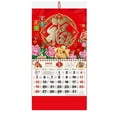 Chinese Wall Calendar 2025 The Year of Snake Year Wall Hanging Calendar,2025 Chinese Lunar