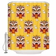 thumbnail image 1 of Chinese Wind Bathroom Shower Curtains with 12 Hooks Polyester Waterproof Shower Curtain for Stalls and Bathtubs New Year Painting Lion Dance Yellow Decorative Bathroom Privacy Curtain 36x72 Inches, 1 of 9