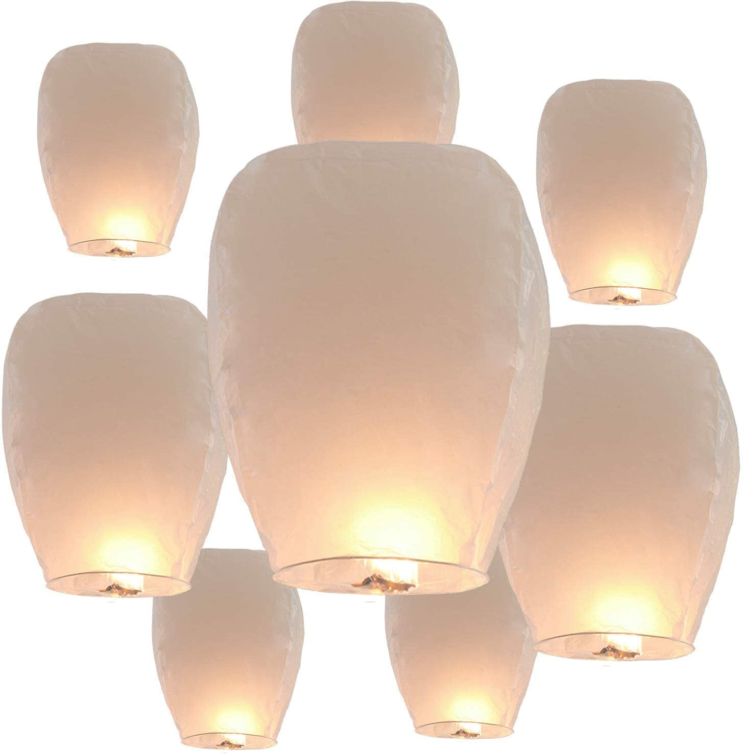 Chinese Wishing Lanterns ECO Friendly Biodegradable Paper Sky Lanterns
