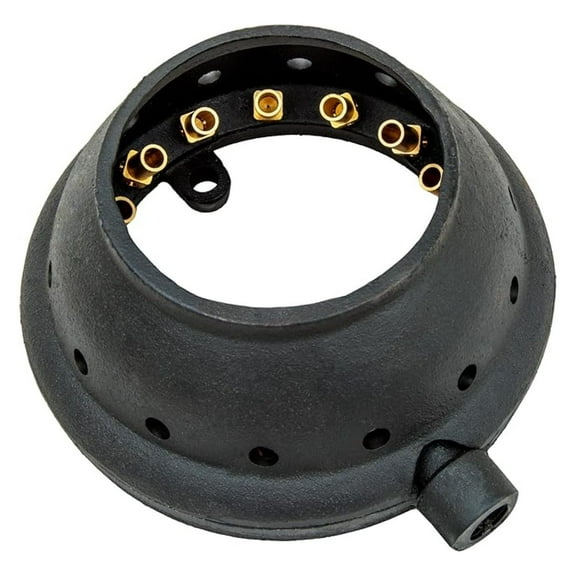 Chinese Wok Burner 9 Inch - 20 Copper Tip LP Gas Stove - Heavy Duty Cast Iron Portable High BTU Propane Burner for Home & Restaurant Cooking