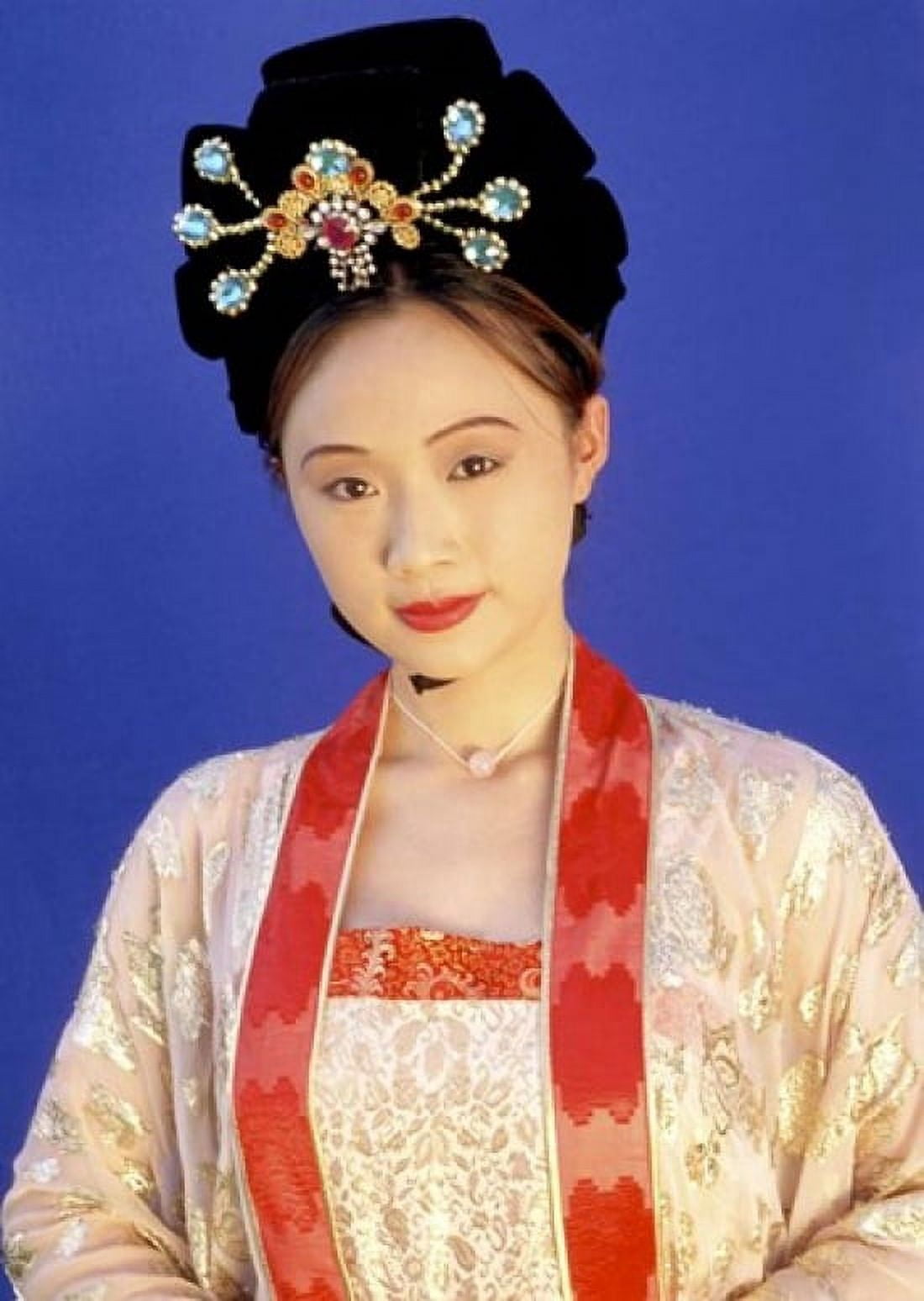 Chinese Woman in Tang Dynasty Dress China Canvas Art - Bill Bachmann DanitaDelimont (17 x 24)