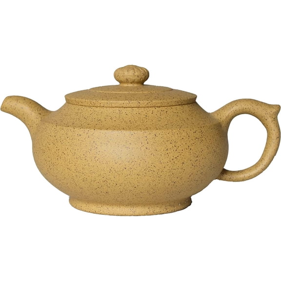 Chinese Zisha Teapot Yixing Clay Sesame Mud Tea Pot for Home Office (Pumpkin)