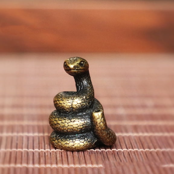 Chinese Zodiac Alloy Incense Burners Holder Aromatherapy Furnace Home Decor Snake 15x15x30mm