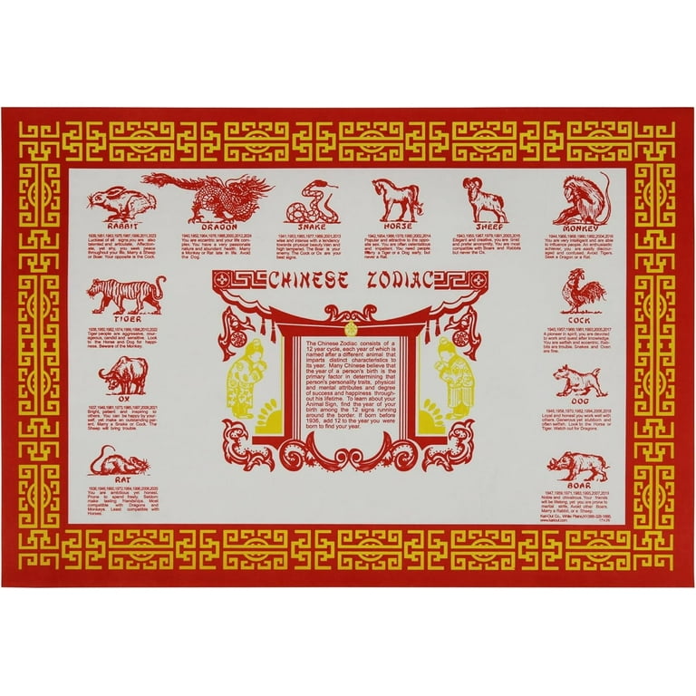 great-credentials-chinese-zodiac-animal-personality-paper-placemats-for-dining-table-party-pack-of-50-10x14-walmart-com