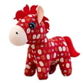 thumbnail image 1 of Chinese Zodiac Horse Stuffed Animal Cute Pony Plush Toy Soft Kawaii Horse Charm Christmas Gifts Lunar New Year Gift idea Home Decor Lovely Birthday Presents Plush Accessories Festive Holiday Decor, 1 of 7