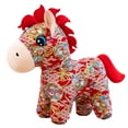 thumbnail image 1 of Chinese Zodiac Horse Stuffed Animal Soft Kawaii Horse Plush Toy Cute Pony Charm Christmas Gifts Lunar New Year Gift idea Home Decor Sweet Birthday Presents Plush Accessories Festive Decor, 1 of 7
